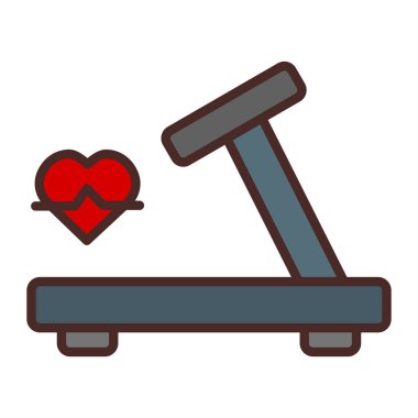 Doldurulmuş ana hatlı spor salonu simgesi