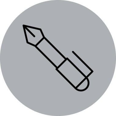 kalem simgesi vektör illüstrasyonu