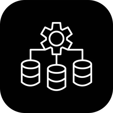 veri merkezi simgesi vektör illüstrasyonu