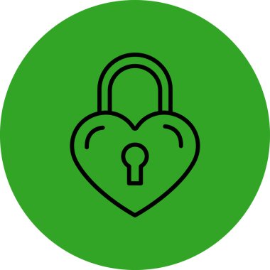 Kilit. Web simgesi basit illüstrasyon