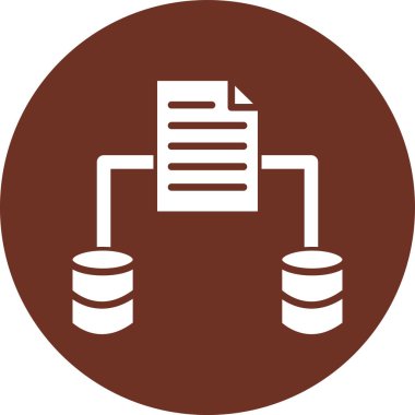 veritabanı. Web simgesi basit illüstrasyon