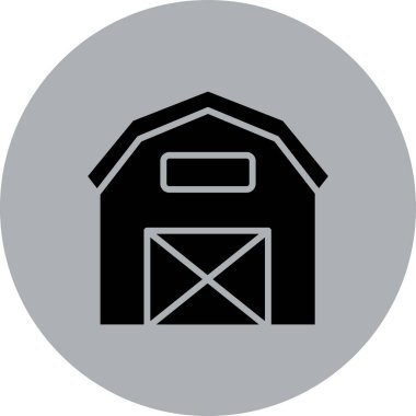 Barn simgesi, vektör çizimi