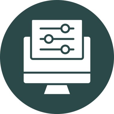 seo modern simgesinin vektör illüstrasyonu