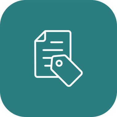 Belge simgesinin vektör illüstrasyonu