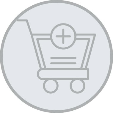 Taslak biçimli alışveriş ekommerce simgesi