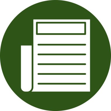 Belge. Web simgesi basit illüstrasyon