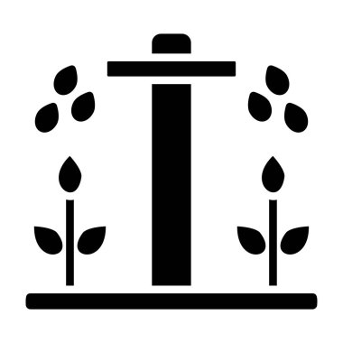 Modern bitki simgesinin vektör illüstrasyonu