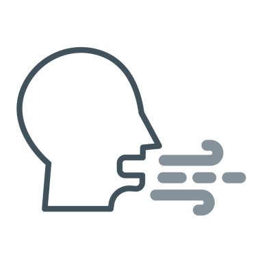 İnsan beyni ve insan beyni ikonu, çizgi ikonu, insan zihni konsept vektörü, doğrusal vektör çizimi, çizim çizimi