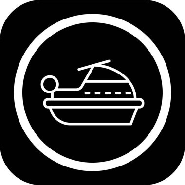 Gemi simgesi vektör illüstrasyonu