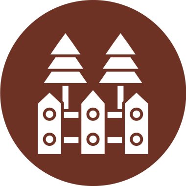 Bir bina simgesinin vektör illüstrasyonu