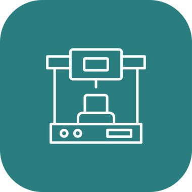 yazıcı simgesi soyut bir grupta izole edildi