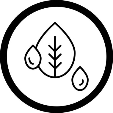 Bitki simgesinin vektör illüstrasyonu