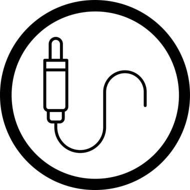 kablo kablo ikonu vektör illüstrasyonu