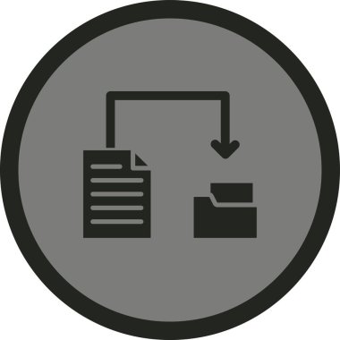 Dosya. Web simgesi basit illüstrasyon