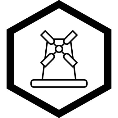 Modern bir simgenin vektör illüstrasyonu