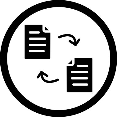 Belge. Web simgesi basit tasarım