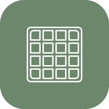 Izgara ağ simgesi, vektör illüstrasyonu