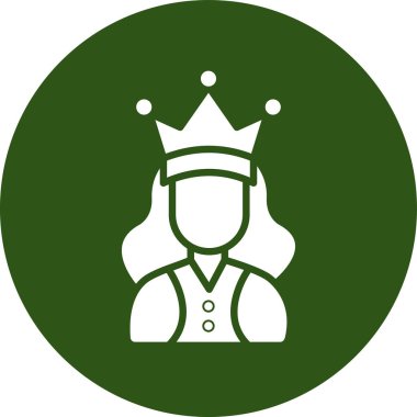 Bir kadın simgesinin vektör illüstrasyonu