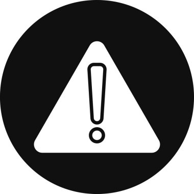 Moda biçimi izole edilmiş arkaplanda uyarı simgesi