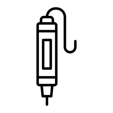 USB kablo ikonu. Web için kablo vektör simgelerinin özet çizimi