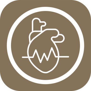 kalp vektör simgesi modern biçim illüstrasyonu