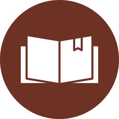 Kitap. Web simgesi basit illüstrasyon