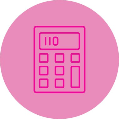 hesap makinesi simgesi vektör illüstrasyonu