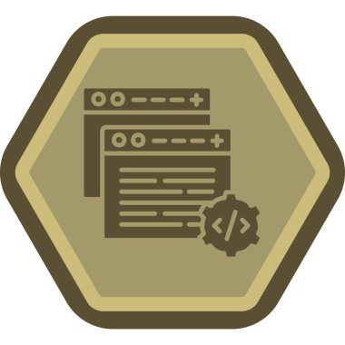 Modern bir simgenin vektör illüstrasyonu