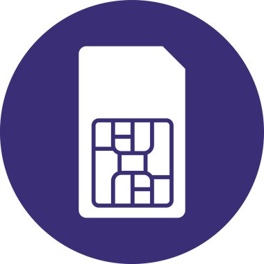 SIM kart. Basit simge