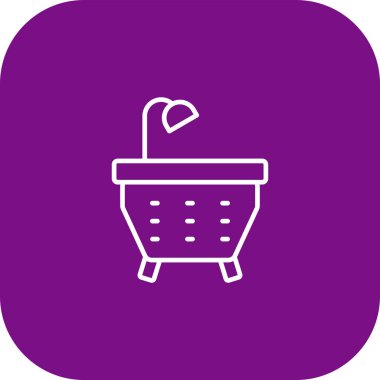 Alışveriş sepeti çizgisi simgesi