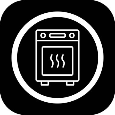 fırın ikonu vektör illüstrasyonu