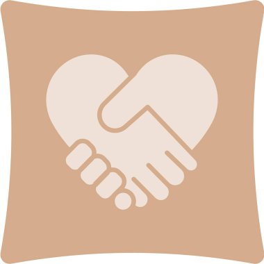 Kalp ikonu vektör illüstrasyonu