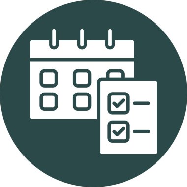 Kontrol listesi simgesi vektör illüstrasyonu