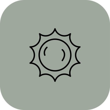 Güneş Simgesi Vektör illüstrasyonu