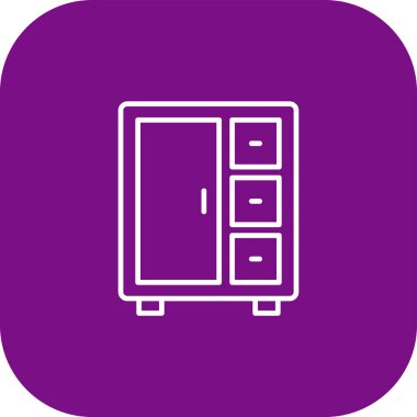 dolap web simgesi, vektör çizim