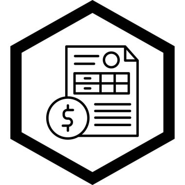 belge simgesi, vektör çizimi