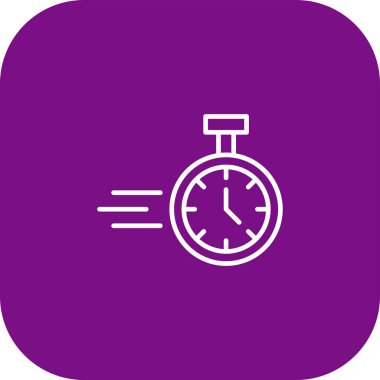 saat vektör çizgisi simgesi