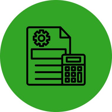 Vektör Belgesi düz simgesi