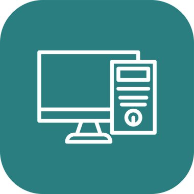 Benzersiz web vektör çizgisi simgesi