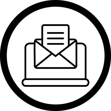 E-posta. Web simgesi basit illüstrasyon