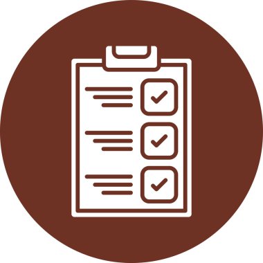 vektör kontrol listesi simgesi