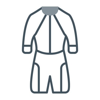 Kumaş vektörü ince çizgi simgesi