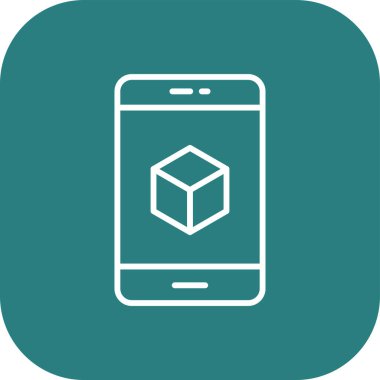 Projeniz için vektör küp simgesi