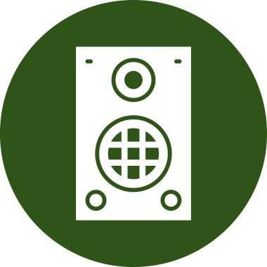 Benzersiz Radyo Vektörü Kabartma Simgesi