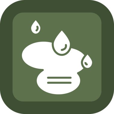 Damla düz vektör simgesi