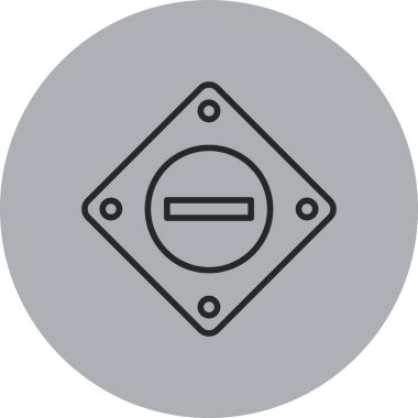 Vektör evrensel simgesi Trendy bakmak.