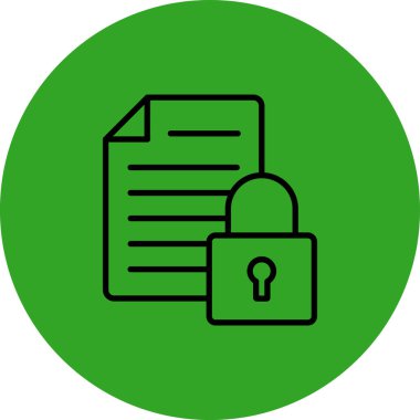 Belge simgesinin vektör illüstrasyonu