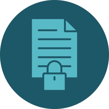 Belge simgesinin vektör illüstrasyonu