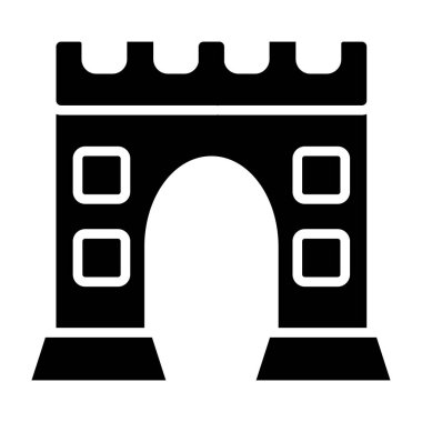 Köprü. Web simgesi basit illüstrasyon