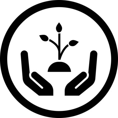 Bir ağaç simgesinin vektör illüstrasyonu